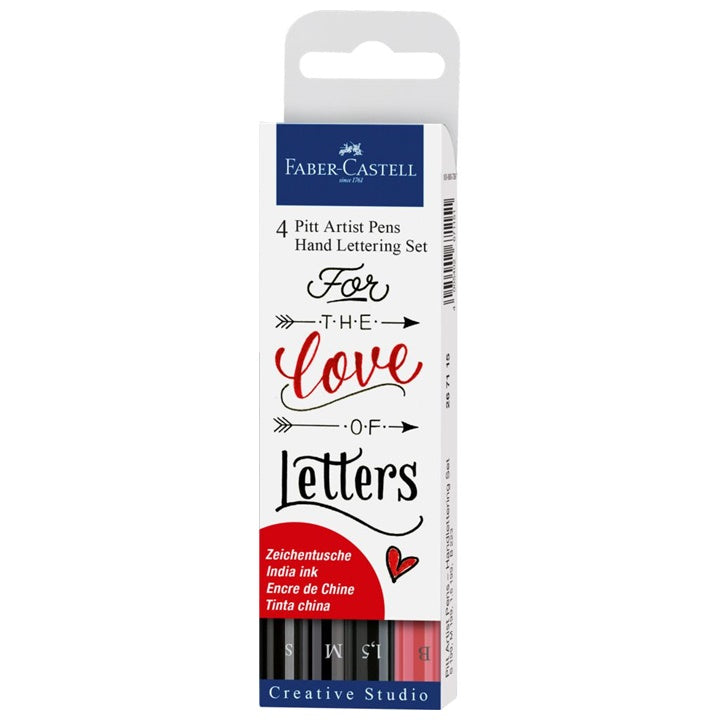 Сет маркери PITT Hand Lettering Love 4/1 купи онлајн – artmie.mk