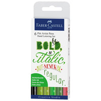Сет PITT уметнички маркери set Hand Lettering Bold - 6 парчиња