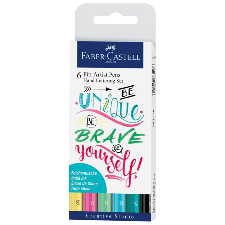 Сет PITT уметнички маркери  set Hand Lettering Unique - 6 парчиња