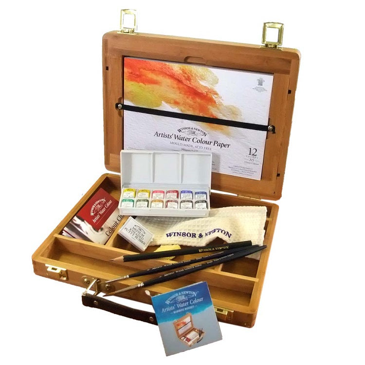 Сет професионални акварели Winsor&Newton Bamboo Box