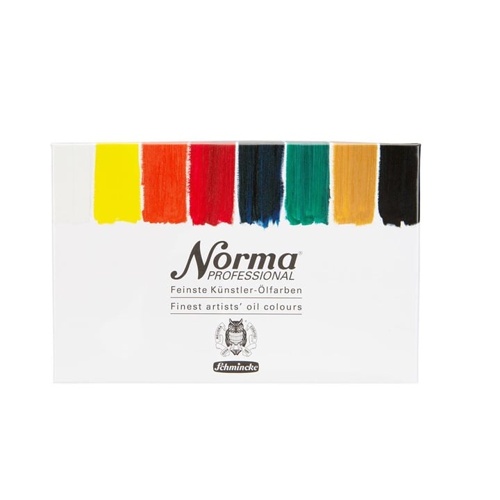 Сет професионални маслени бои во туби Schmincke Norma Professional 8 x 20 ml - 1