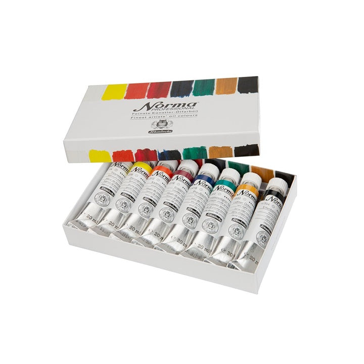 Сет професионални маслени бои во туби Schmincke Norma Professional 8 x 20 ml - 2
