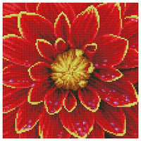 Сет со монистра Diamond Painting - Далија 30,5 х 30,5