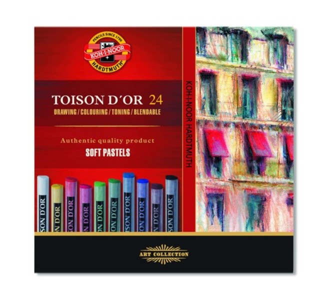 Сет суви пастели TOISON D OR - 24-делен сет