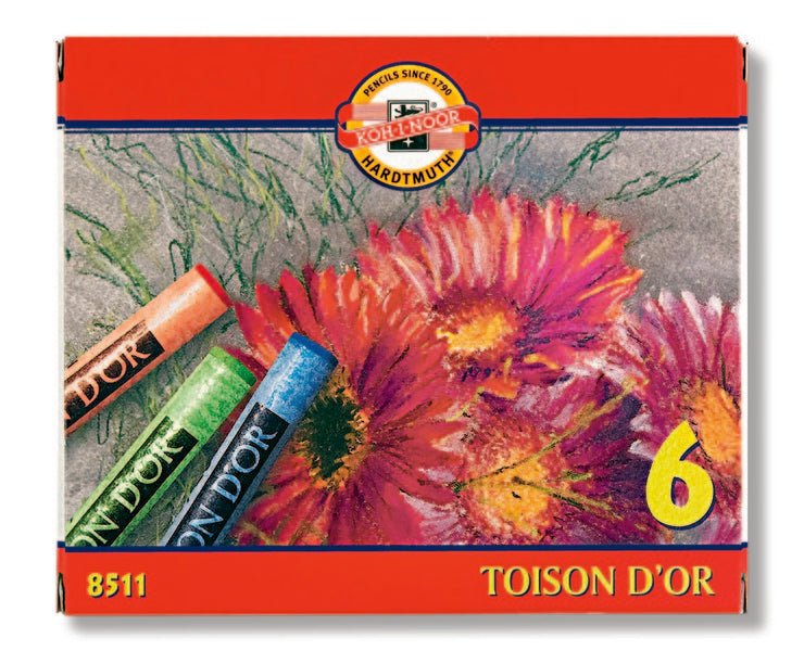 Сет суви пастели Toison D OR Koh-i-noor 6-делен