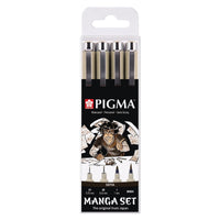 Сет технички пенкала Sakura Pigma Micron Manga Sepia - 4 пар.