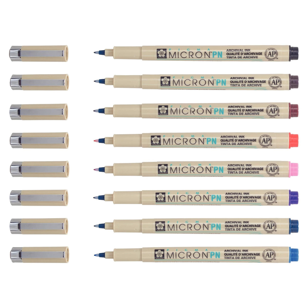 Сет технички пера Sakura Pigma Micron PN - 8 пар.