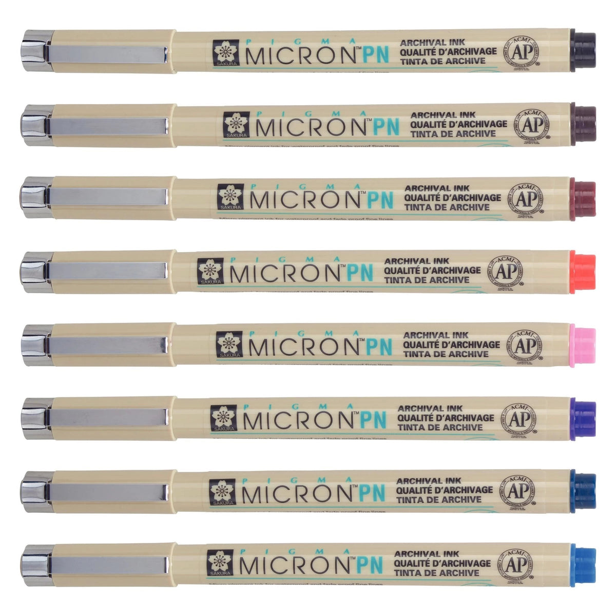 Сет технички пера Sakura Pigma Micron PN - 8 пар.