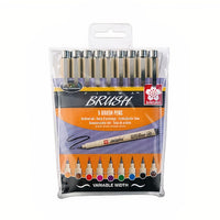 Сет уметнички фломастери SAKURA Pigma Brush - 9 делен сет