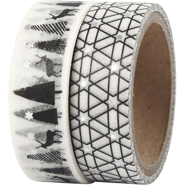Сет washi ленти Deer and pattern