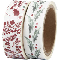 Сет washi ленти Holly and branches