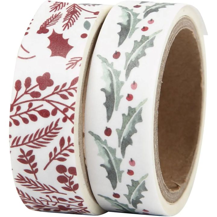 Сет washi ленти Holly and branches