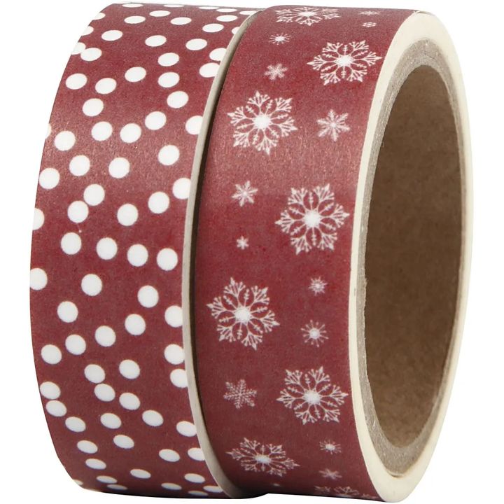 Сет washi ленти Ice crystals and dots