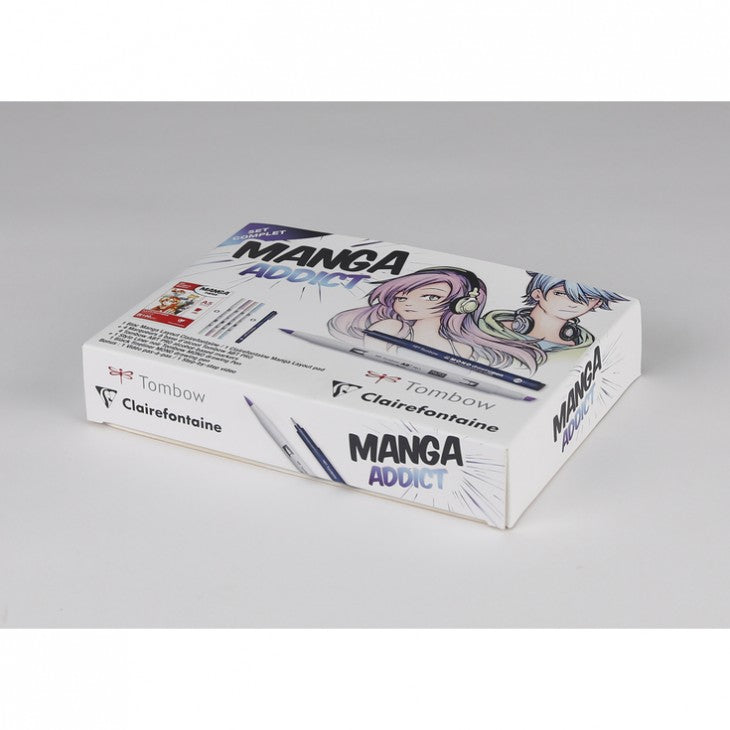 Сет за цртање манга CLAIREFONTAINE Manga Addict Tombow A5 - 50 листови