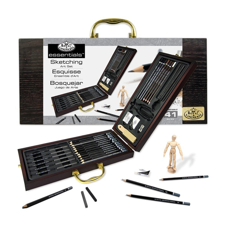 Сет за скицирање во куфер Royal  &Langnickel  essentials / 41 делен