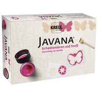 Сет за сликање на текстил со шаблони JAVANA KREUL