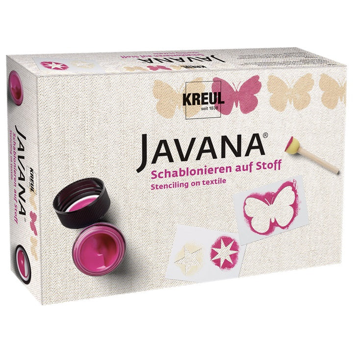 Сет за сликање на текстил со шаблони JAVANA KREUL