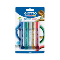 Сјајно лепило GIOTTO Glitter Glue металик бои 5 x 10 g