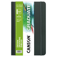 Скицник Canson Graduate Art Book Drawing 160 g/m², 104 листа, 14 x 21,6 cm, тврд повез