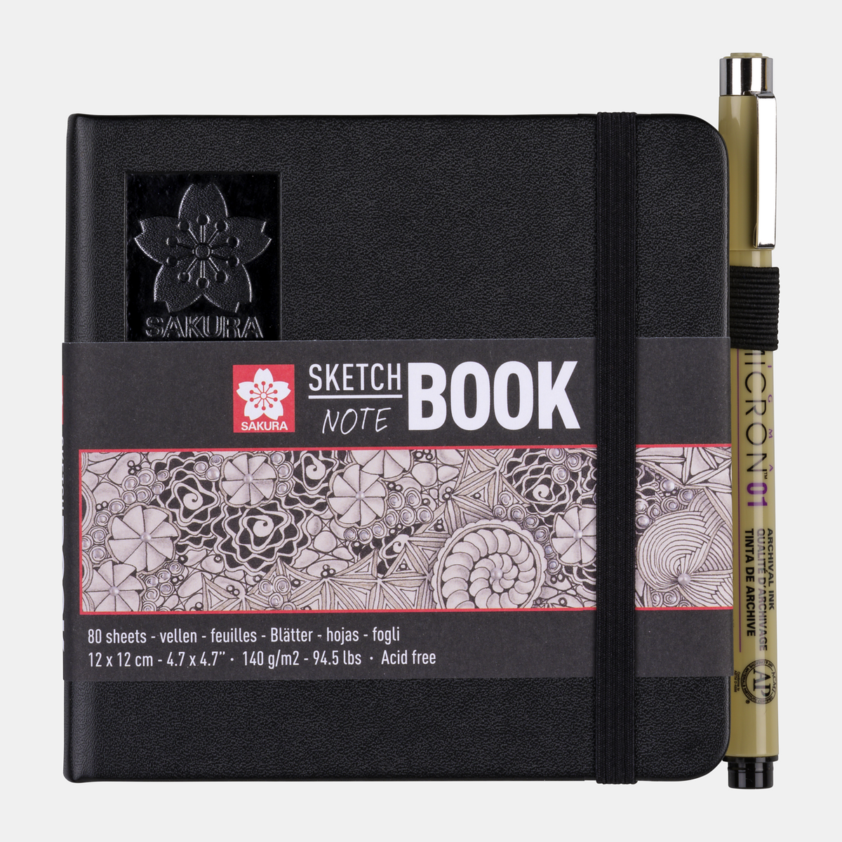 Skicovací blok SAKURA 140 g/m² – 80 listov, 9 – 21 cm