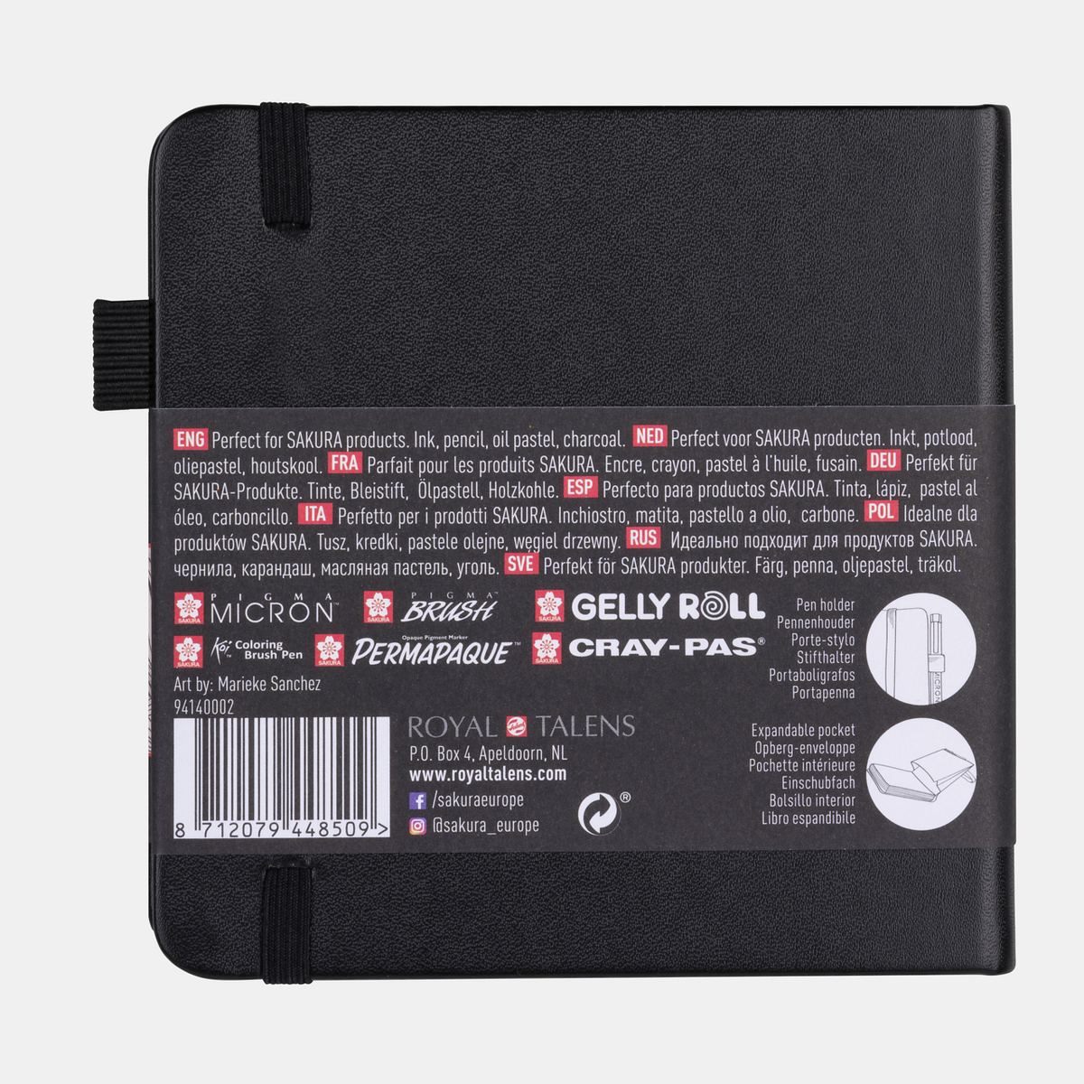 Skicovací blok SAKURA 140 g/m² – 80 listov, 9 – 21 cm