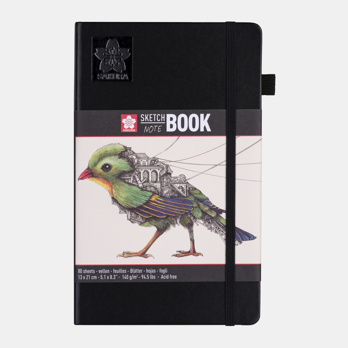 Skicovací blok SAKURA 140 g/m² – 80 listov, 9 – 21 cm