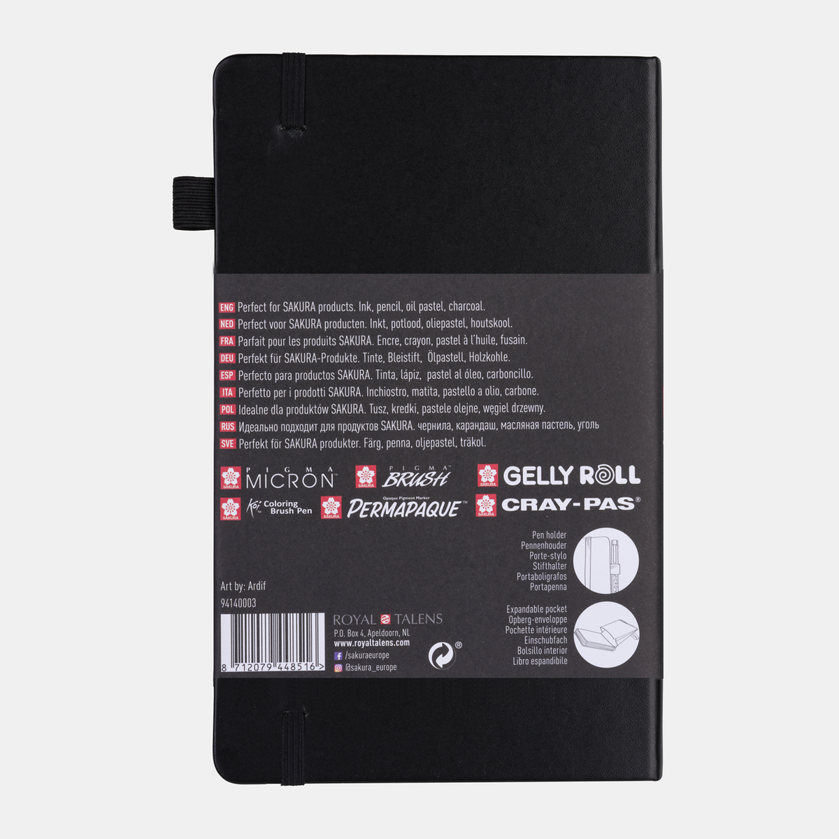 Skicovací blok SAKURA 140 g/m² – 80 listov, 9 – 21 cm