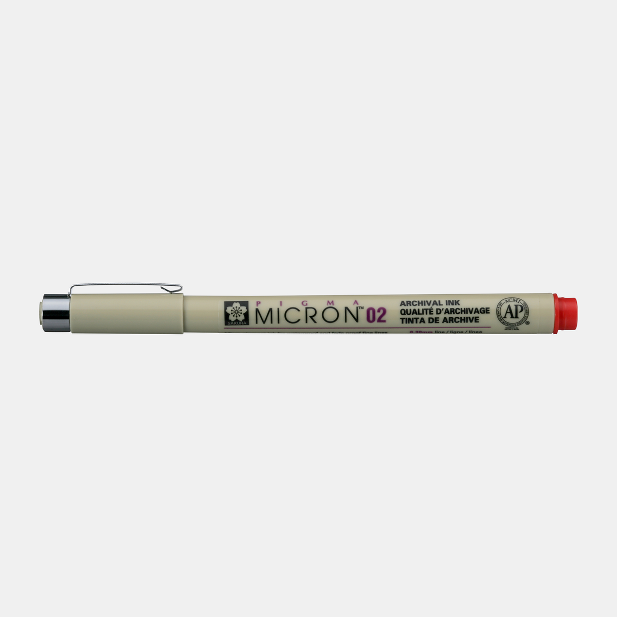 Фломастер за техничко цртање SAKURA Pigma Micron RED – 02 0,30 mm