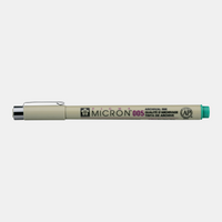 Фломастер за техничко цртање SAKURA Pigma Micron GREEN – 005 0,20 mm