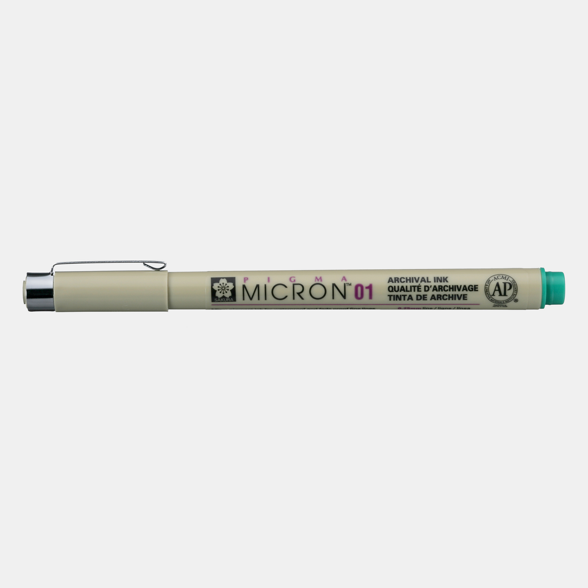 Фломастер за техничко цртање SAKURA Pigma Micron GREEN – 01 0,25 mm
