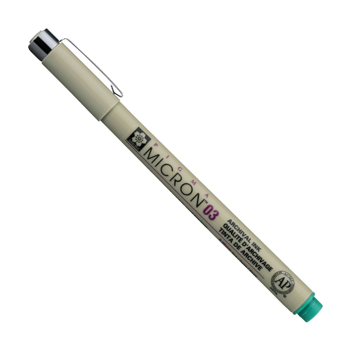 Фломастер за техничко цртање SAKURA Pigma Micron GREEN – 03 0,35 mm