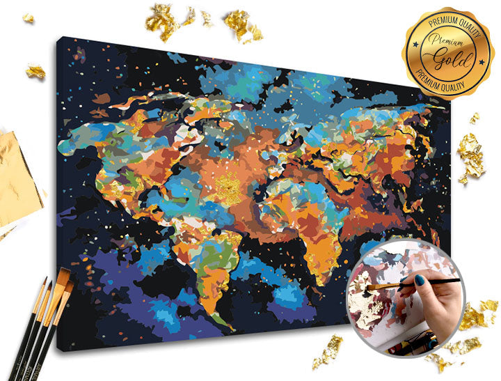 Сликање по броеви PREMIUM GOLD | Светот на боите - 1