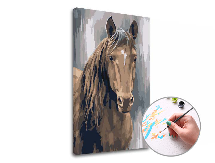 Сликарство од Numbers Brown Stallion - 1