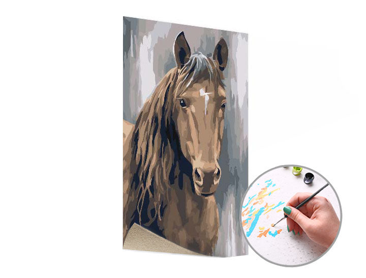 Сликарство од Numbers Brown Stallion - 3