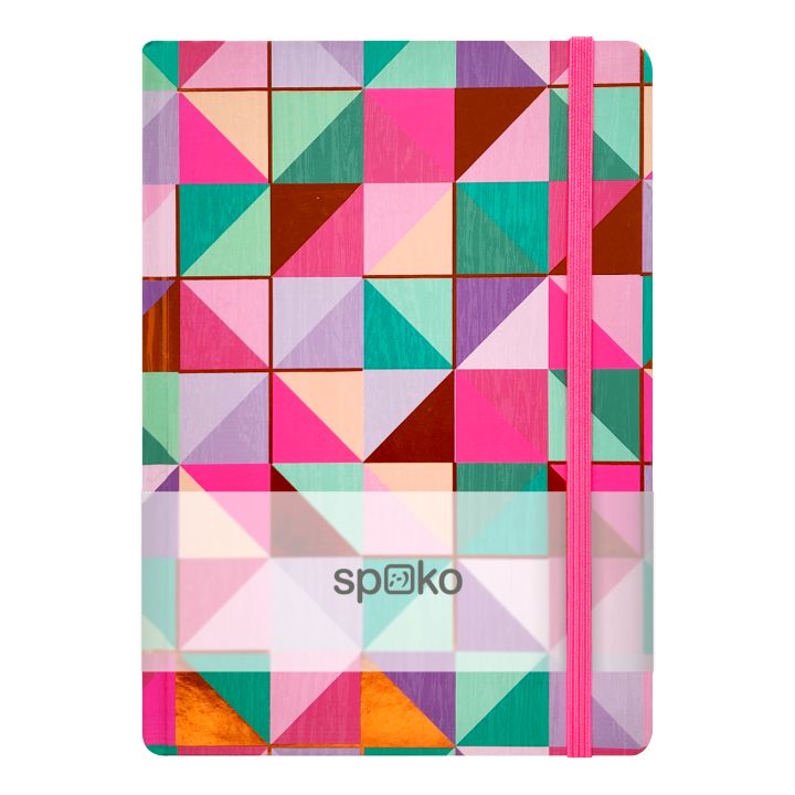 Spoko Notebook A5 наредени 96 страници - Шарена мозаик - 1
