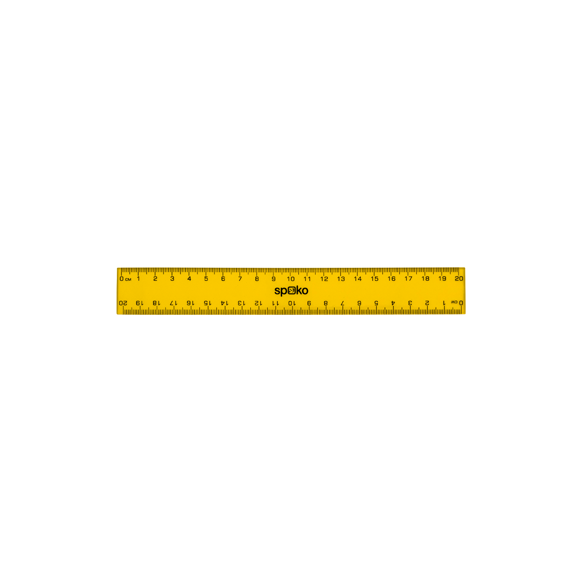 Лењир Spoko, 20 cm, микс бои