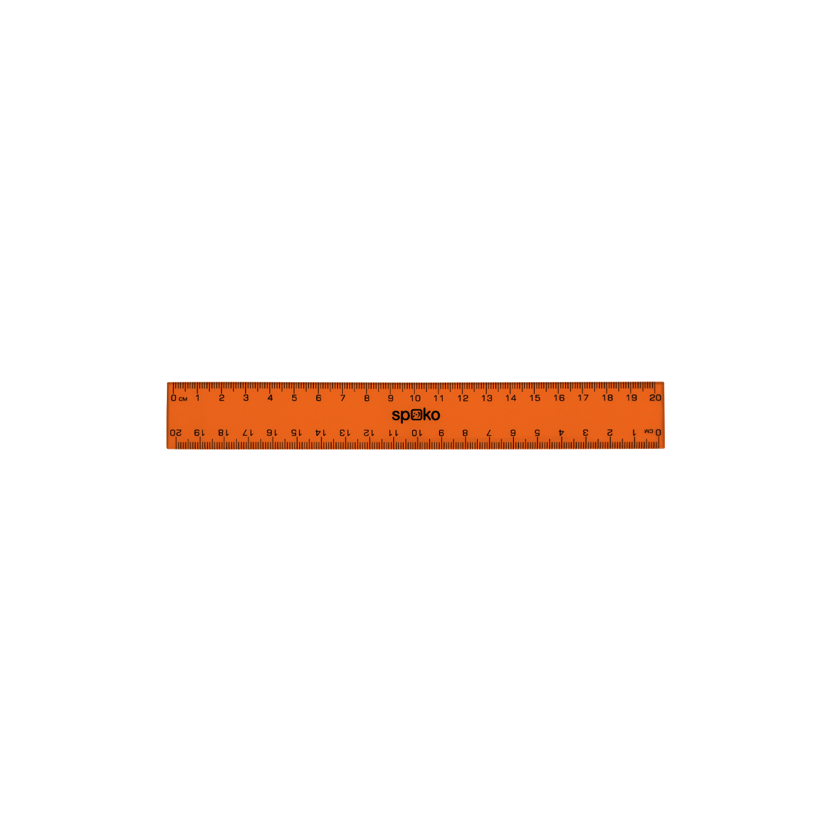 Лењир Spoko, 20 cm, микс бои