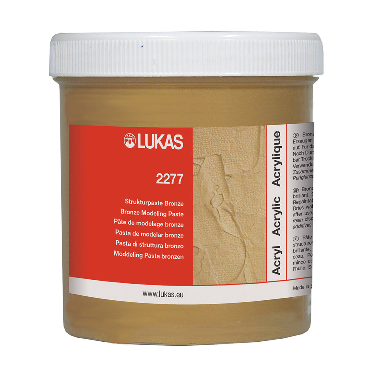 Структурна паста LUKAS металик 250 ml – бронзена