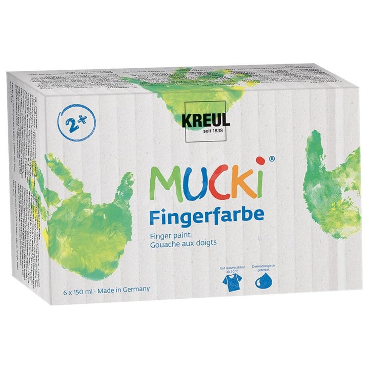 Светли бои за прсти MUCKI - KREUL / сет 6 x 150 ml