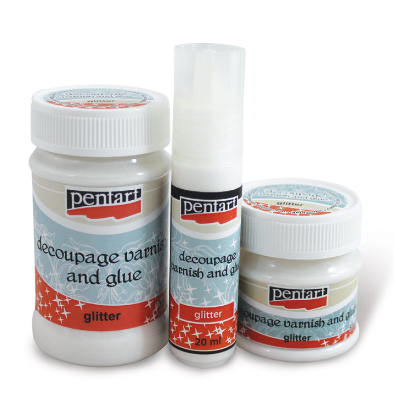 Светлуцав лак и лепило за декупаж PENTART - 50 ml