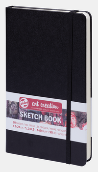 Блок за скицирање ROYAL TALENS Art Creation Black 13 x 21 cm, 140 g, 90 листа, тврд повез