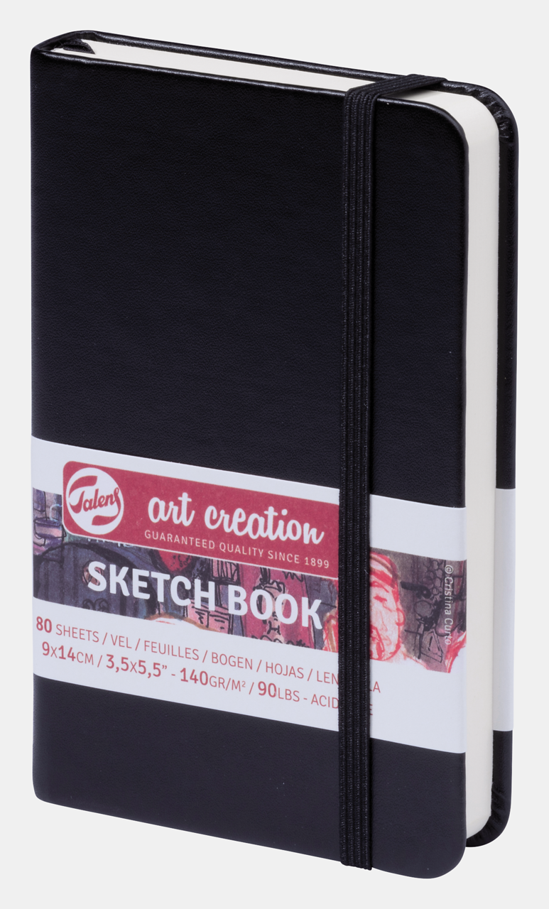 Блок за скицирање ROYAL TALENS Art Creation Black 9 x 14 cm, 140 g, 90 листови