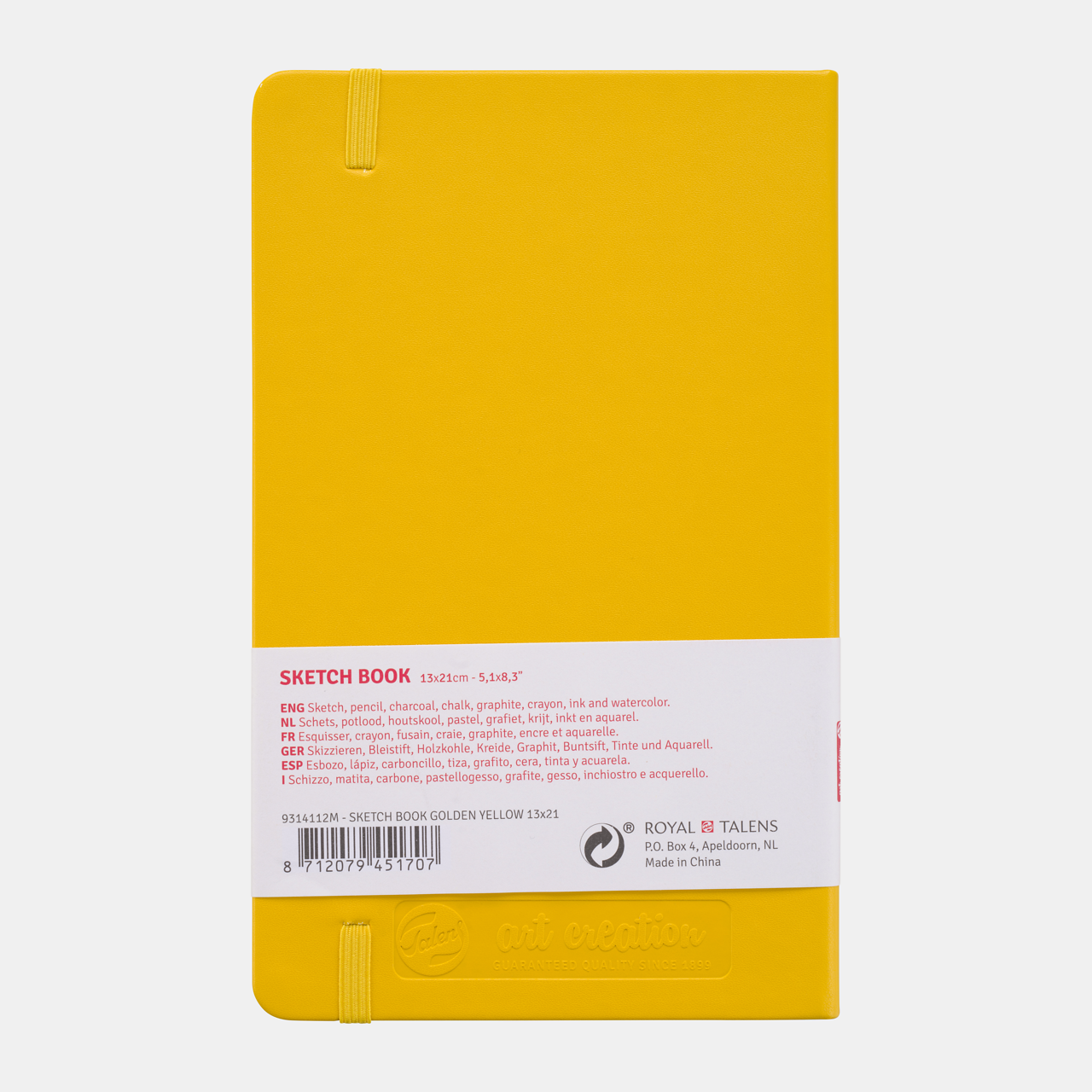 ROYAL TALENS скицен блок Talens Art Creation Golden Yellow 13 x 21 cm 140 g 80л тврд повез