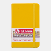 Блок за скицирање Talens Art Creation Golden Yellow 9 x 14 cm, 140 g, 80 листа - тврд повез