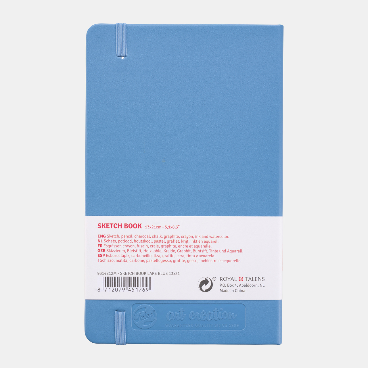 Блок за скицирање ROYAL TALENS Art Creation Light Blue 13 x 21 cm 140 g - 80 листови