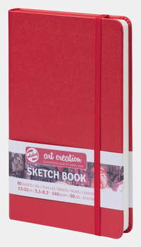 Блок за скицирање Talens Art Creation Red 13 x 21 cm, 140 g, 80 листа, тврд повез