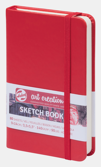 ROYAL TALENS скицник Talens Art Creation Red 9 x 14 cm 140 g 80л тврд повез