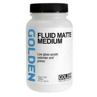 Течен мат акрилен медиум GOLDEN Fluid Matte Medium