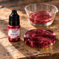 Течен металик пигмент за смола 5 ml – рубин црвена (Ruby Red)
