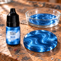 Течен металик пигмент за смола 5 ml – сина (Blue)